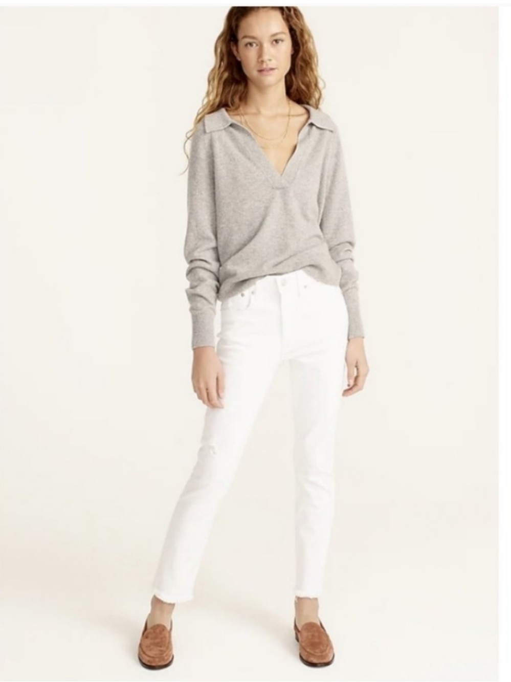 NWT J Crew Slim Boyfriend Jeans in White